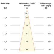 EVN Lichttechnik - Downlight/Strahler/Flutlicht LED-Deckenleuchte AL20180102 3000K weiß