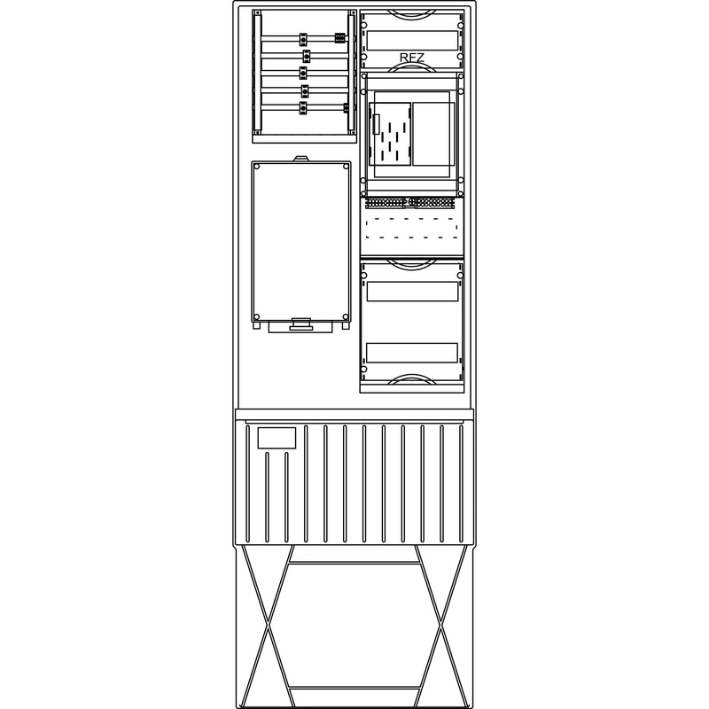 Elsta Mosdorfer - Zähler-Komplettschrank Zähleranschlusssäule ZS321B.W2.24 A320 W2 1Z BKEI 24TE
