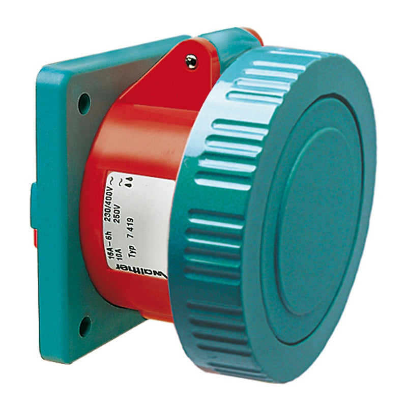 Walther Werke - CEE-Anbausteckdose (IEC 60309) CEPro Anbaudose 32A 7439 5P 400V 6h IP67 10Sk