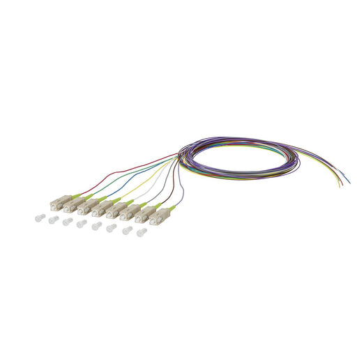 Metz Connect - LWL-Pigtail OpDAT Pigtail SC 2m 150R1CO0020E8 OM5 8-farbig − 8 Stück