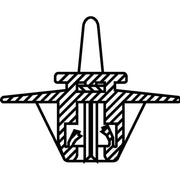 HellermannTyton - Kabelbinder Befestigungsbinder 150-92901 2-teilig − 500 Stück