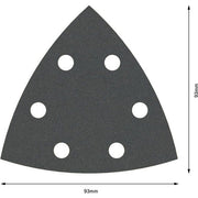 Bosch - Schleifpapier/Schleifvlies PRO F355 Schleifblatt, 93 2608605196 mm, G240, 5-tlg