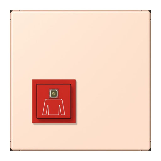 Jung - Behindertenelement für Installationsschalterprogramme Notrufsystem Ruftaster NRS LC 0834 RT 228 rose pale