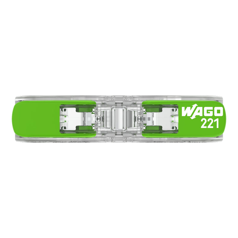 WAGO - Steckklemme Durchgangsverbinder 221-2431 mit Hebeln − 60 Stück