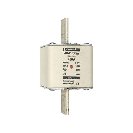 Mersen - Messersicherung NH-Sicherungseinsatz SF NH3GG50V450 Gr.3 gG 450A/500V KM