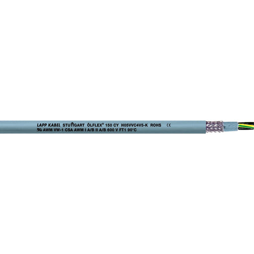 Lapp Kabel&Leitung - Energiekabel < 1 kV, für ortsveränderlichen Einsatz ÖLFLEX 150 CY 12G1,5 0015812/600 − 600 Meter