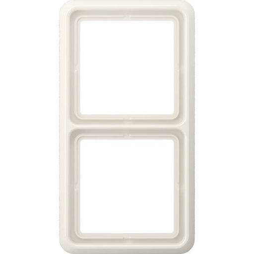 Jung - Abdeckrahmen Rahmen 2-fach ws CD 582 W waage/senkrecht