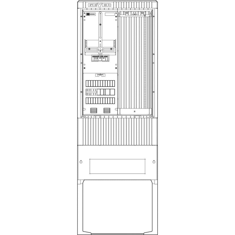 ABN - Zähler-Komplettschrank Straßenbeleuchtung SB175ZL1500X Säule 1 ZP 5pol