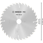 Bosch - Kreissägeblatt PRO Wood Kreissägeblatt, 2608640628 230 x 2,8 x 30 mm