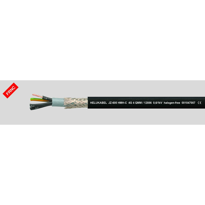 Energiekabel < 1 kV, für ortsveränderlichen Einsatz HEL JZ-600 HMH-C 3G1,5 JZ-600 HMH-C 3G1,5 Halogenfr.-Steuerltg