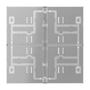 Jung - Abdeckung/Bedienelement für Installationsschalterprogramme Tastensatz 4fach 404 TSA T transparent