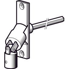 Somfy - Zubehör/Ersatzteile für Tor-/Rollladenantriebe Gelenklager 9707134 mit 90° Platte − 1 Stück