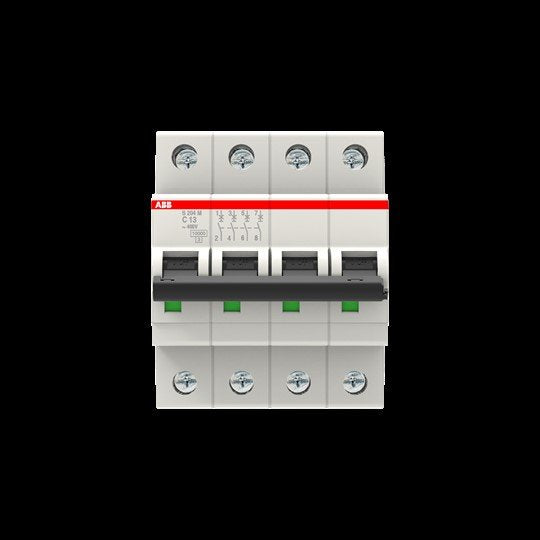 ABB Stotz S&J - Leitungsschutzschalter Sicherungsautomat S204M-C13 10kA 13A C 4p
