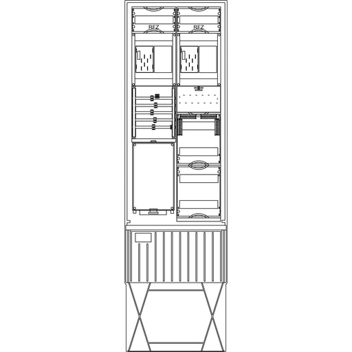 Elsta Mosdorfer - Zähler-Komplettschrank Zähleranschlusssäule ZS342B.W1.36A A340 W1 2Z BKEI 36TE