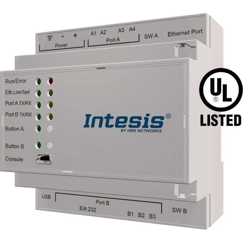 HMS Industrial - Bussystem-Systemschnittstelle/Medien-Gateway Intesis DALI-2 INMBSDAL1280200