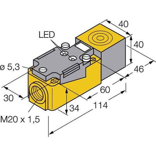 Turck - Induktiver Näherungsschalter Sensor induktiv NI35-CP40-AP6X2