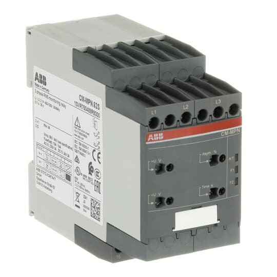 ABB Stotz S&J - Phasenüberwachungsgerät 3-Phasenüberwachungsrelais CM-MPN.62S 2W 30s, 3x450-720VAC