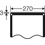 Hensel - Seiten-/Rückwand (Schaltschrank) Verschlussplatte FP VP 27 270mm