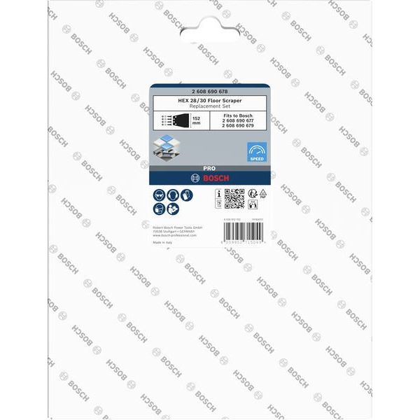 Bosch - Schaber PRO HEX 28/30 2608690678 Ersatzteil-Set für