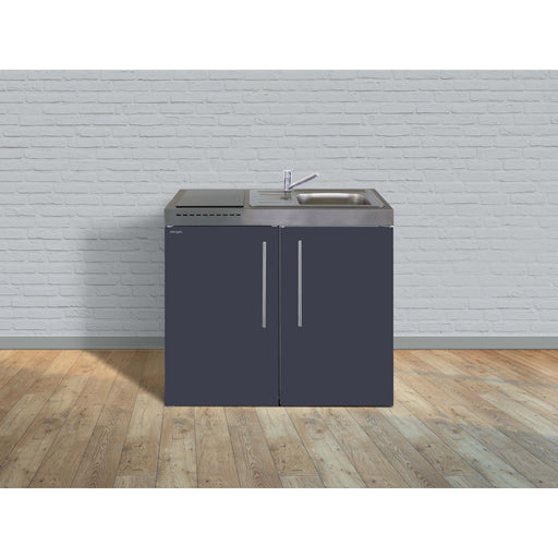 Stengel - Mini-Küche Miniküche Premiumline MPSG100GKFliBre Schiefergrau