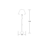 Brumberg Leuchten - Stehleuchte Stella 00830593 1xE27/60W, gold