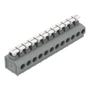 WAGO - Leiterplattenklemme 235-412/331-000 Drücker,1,5mm²,grau − 15 Stück