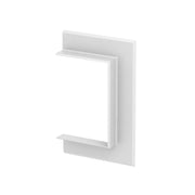 OBO Bettermann - Wandanschlussblende für Geräteeinbaukanal Wandabschlussblende G-KWAO90130RW offen