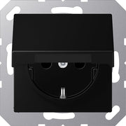 Jung - Steckdose SCHUKO Steckdose A 1520 BFKL SWM mit Klappdeckel