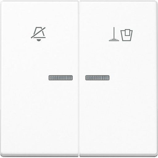 Jung - Abdeckung/Bedienelement für Installationsschalterprogramme Hotelwippe Innenstelle A RU KO5 M WW Nicht stören+Klingel