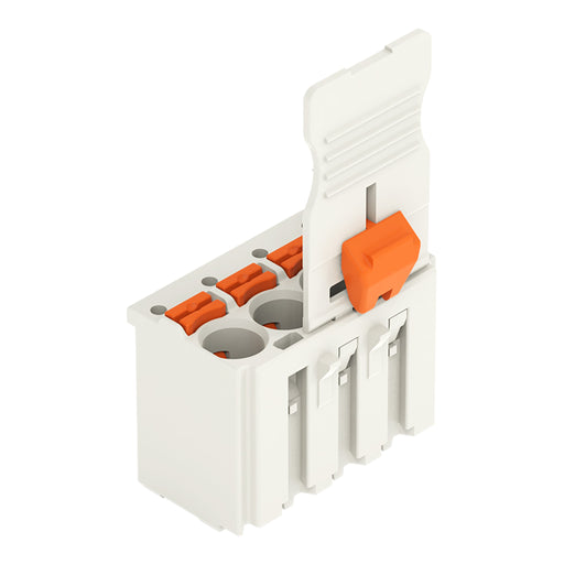 WAGO - Ein- und mehrpolige Klemmenleiste 1-Leiter-Federleiste 2092-1104/002-000 Push-inCAGECLAMP,lgr − 100 Stück