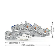 WAGO - Installations-Etagenklemme Installationsetagenklemme 2205-7546 4 mm² Hybrid − 50 Stück
