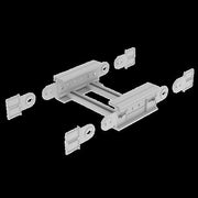 Unex - Verbinder für Kabeltragsystem Gelenkbogen vertikal 67532-04 135x500 aus U23X