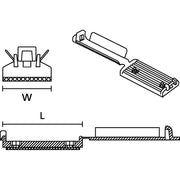 HellermannTyton - Befestigungssockel und -element für Kabelbinder Befestigungssockel 151-03679(25) schwarz − 25 Stück