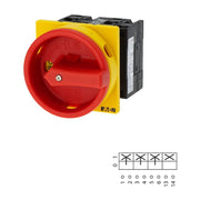 Eaton - Lasttrennschalter Hauptschalter 3polig 32A T3-2-15169/EA/SVB Einbau 90Grd Not-Aus