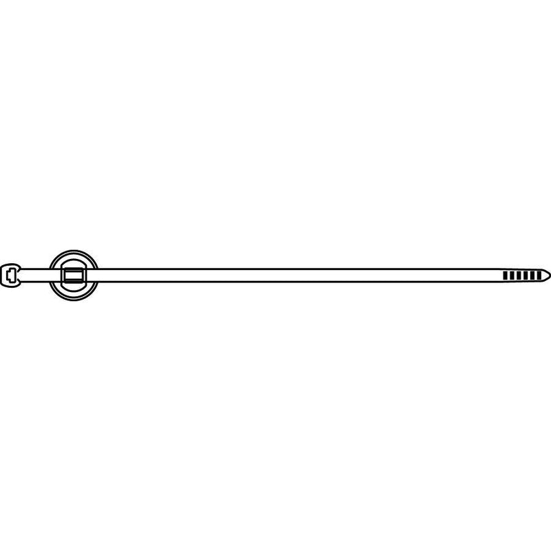 HellermannTyton - Kabelbinder Befestigungsbinder 150-93100(500) 200x4,6 schwarz − 500 Stück