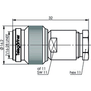 Telegärtner - Koax-Steckverbinder TNC-Kabelstecker 100023817 75Ohm