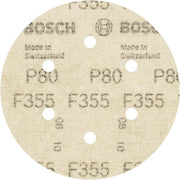 Bosch - Schleifpapier/Schleifvlies PRO F355 Schleifblatt, 150 2608605124 mm, G80, 5-tlg