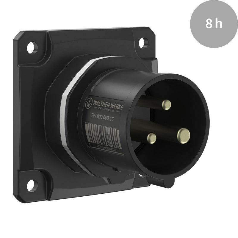 Walther Werke - CEE-Gerätestecker (IEC 60309) CEE NEO Anbaugerätestecker FW610308CC gerade 16A 3P 8h