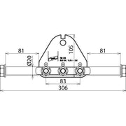 DEHN - Zubehör/Ersatzteile für Erdung und Blitzschutz Phasenanschlussplatte PAP 3 M12 SSM B13 RB 3-polig m. B 13mm
