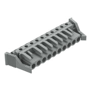 WAGO - Leiterplattensteckverbinder THT-Federleiste abgewink. 232-240/039-000 Rastermaß 5mm,grau − 25 Stück