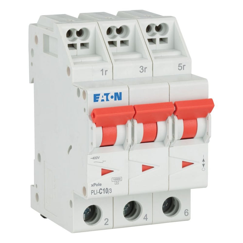 Eaton - Leitungsschutzschalter PLI-C10/3 C 10A, 3p Steckkl