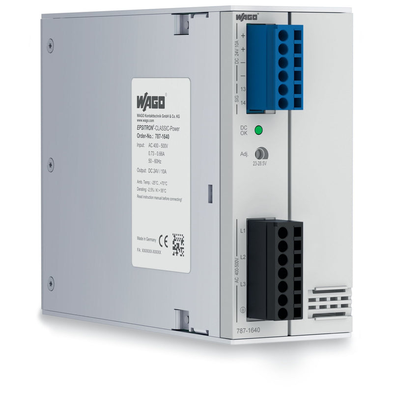 WAGO - Gleichstromversorgung Stromversorgung 787-1640 24VDC 3ph,10A,getakt
