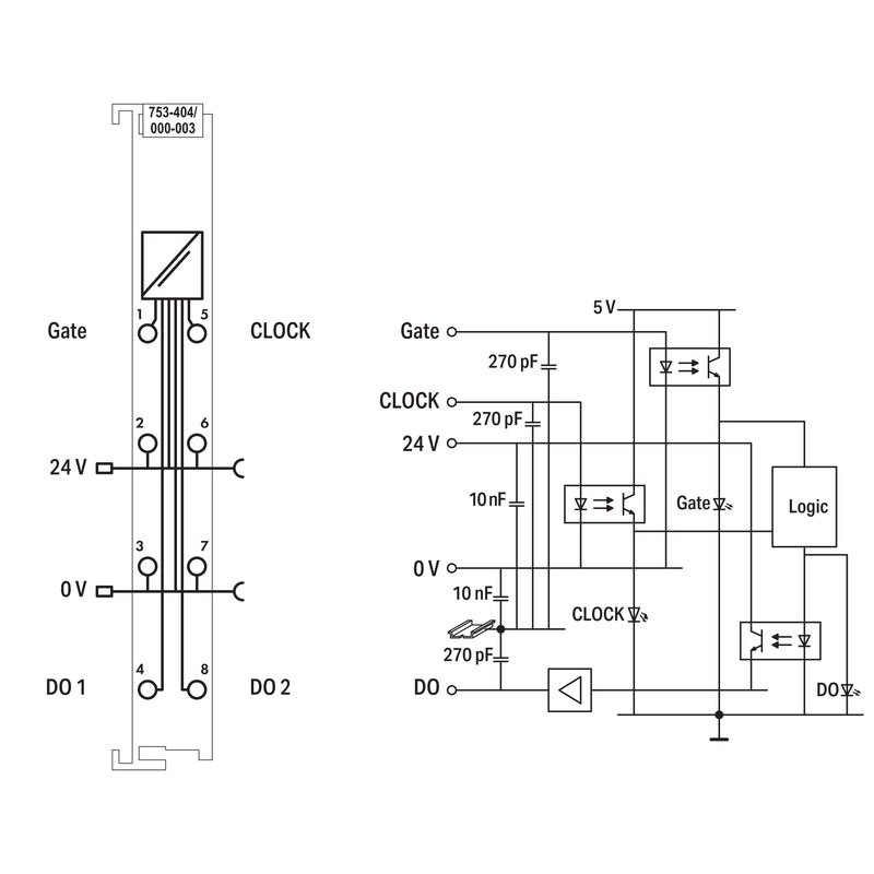 WAGO - Feldbus, Dez. Peripherie - Funktions-/Technologie-Modul Frequenzzähler 100kHz 753-404/000-003 100 kHz,lichtgrau