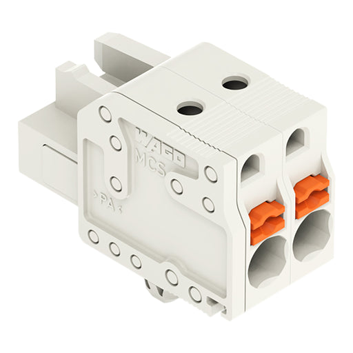 WAGO - Kabelsteckverbinder für Leiterplattensteckverbinder 1-Leiter-Federleiste 2721-115/008-000 Push-inCAGECLAMP,lgr − 25 Stück