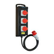 Walther Werke - CEE-Steckdosen-Kombination (IEC 60309) Steckdosenleiste 6410301 Tragb.Vollgummi 16A