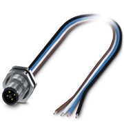 Phoenix Contact - Rundsteckverbinder, feldkonfektionierbar (Industriesteckverbinder) Einbausteckverbinder SACC-DSI-M12#1411604 − 1 Stück
