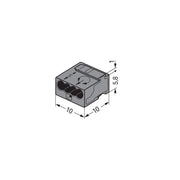 WAGO - Steckklemme Verbindungsdosenklemme 243-204 dgr 4x0,6-0,8mm − 100 Stück