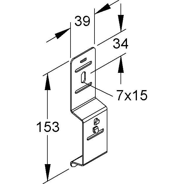 Niedax - Wand- und Deckenbügel für Kabeltragsystem Befestigungsbügel RMB 50/75