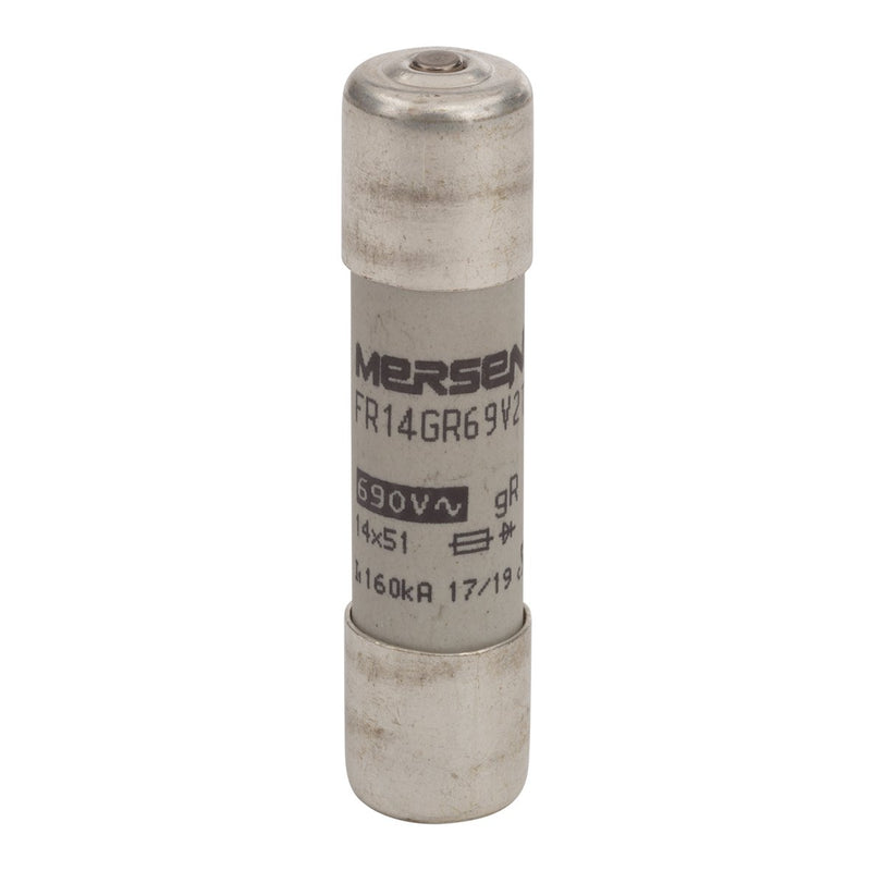 Mersen - Zylindrische Sicherung Sicherungseinsatz zylindr. FR14GR69V2T gR 14x51 2A − 10 Stück