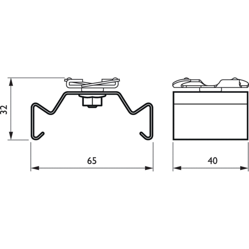 Philips Lighting - Mechanisches Zubehör/Ersatzteile für Leuchten Abhänger LL500Z PB SI silber